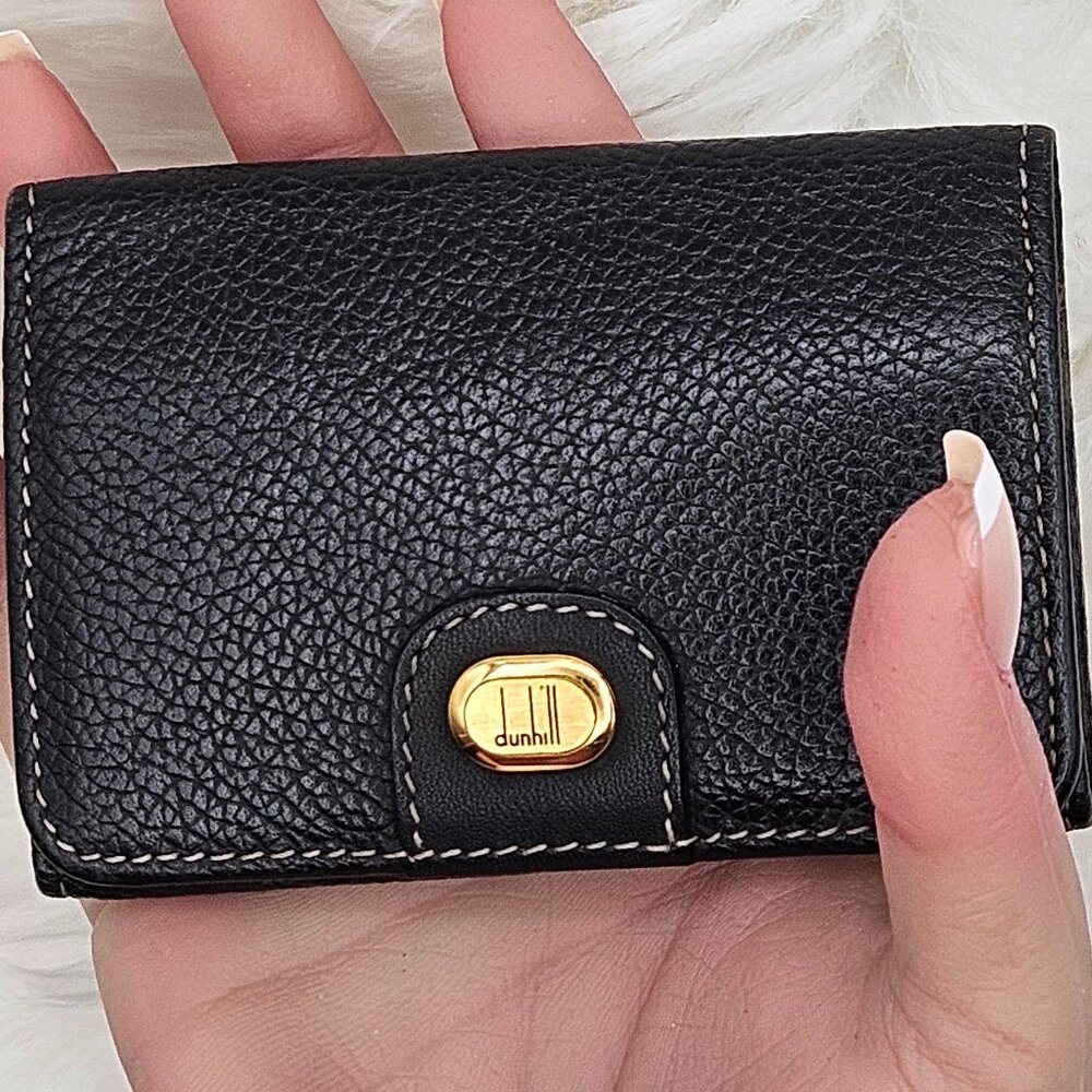 Dunhill Black Leather Key Case